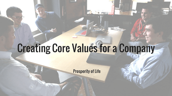 Creating Core Values for a Company